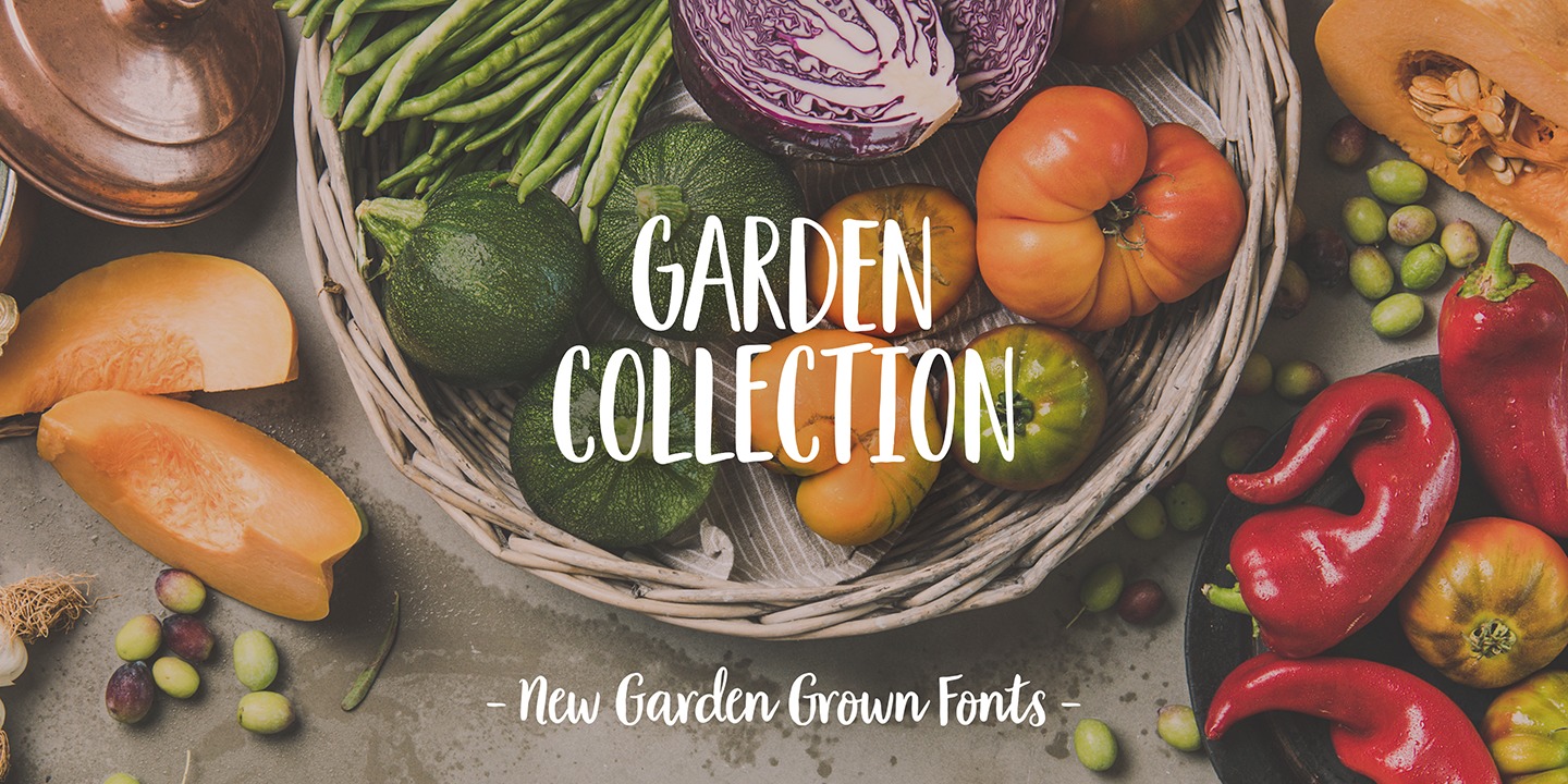 Ejemplo de fuente Garden Collection Extras